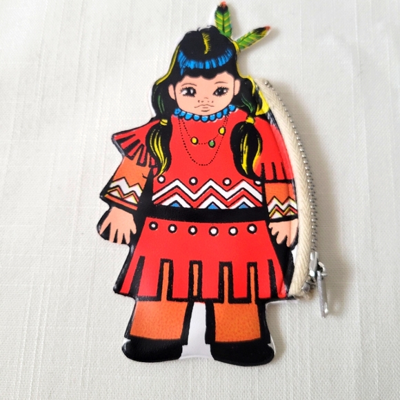 Vintage Coin Purse Lot of 3 Swedish Girl, Native Girl & Las Vegas - Picture 6 of 12